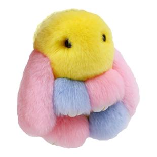 正版装死兔玩偶小兔子毛绒钥匙扣手机挂饰垂耳兔公仔可爱书包挂件