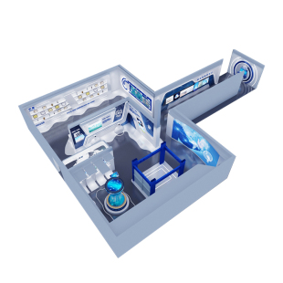 展厅设计农业品智慧VR科技指挥室党建无人机3D效果图创新企业文化