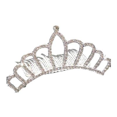 儿童水钻皇冠插梳女童王冠发饰