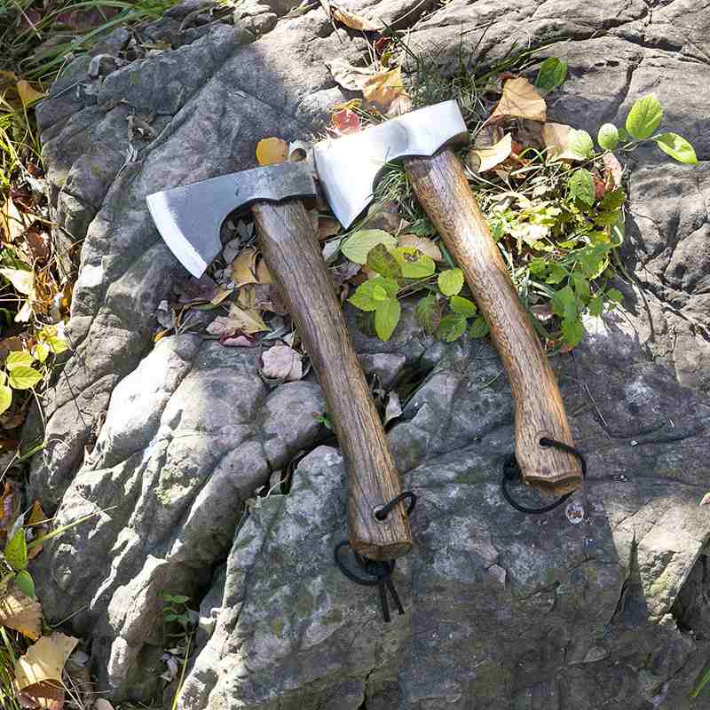 户外经典款尼曼战斧户外野营斧骨头青冈木斧子露营砍树剁劈柴锻打