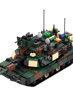 M1A2坦克积木军事系列模型玩具