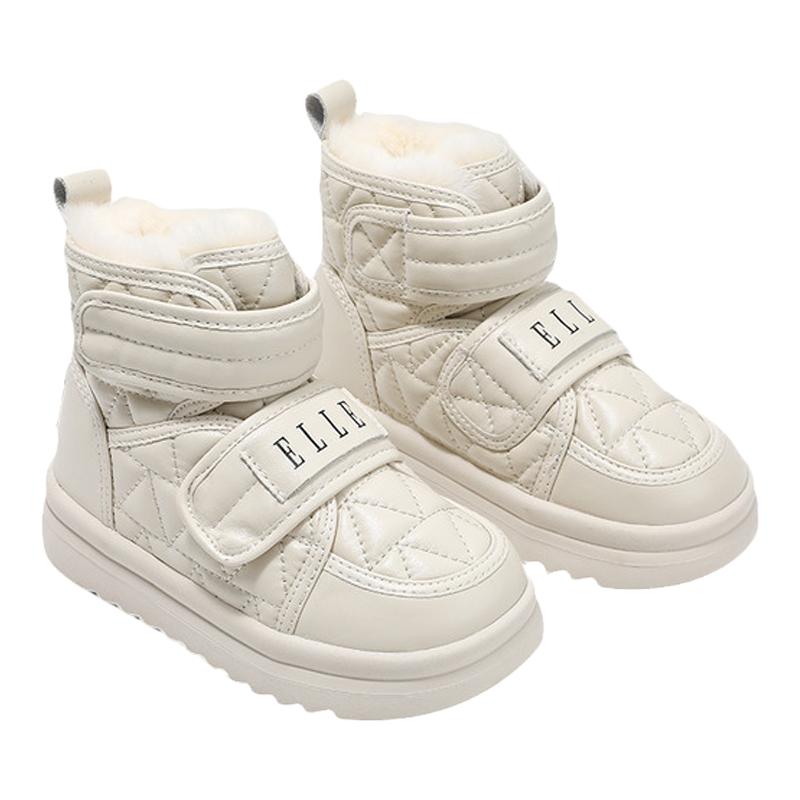ELLEkids儿童冬季魔术贴雪地靴