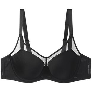 安莉芳旗下E-BRA蕾丝收副乳软支撑文胸女大胸显小薄款内衣KB00239