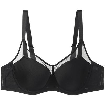 安莉芳旗下E-BRA蕾丝收副乳软支撑文胸女大胸显小薄款内衣KB00239