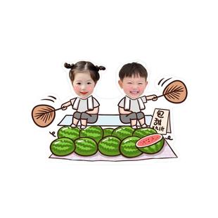 汽车摆件2026新款照片定制一家三口车载中控台摆件装饰品摇头晃脑