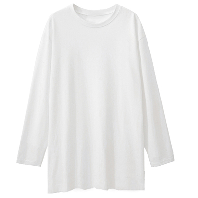 秋冬季中长款打底衫女宽松遮屁股