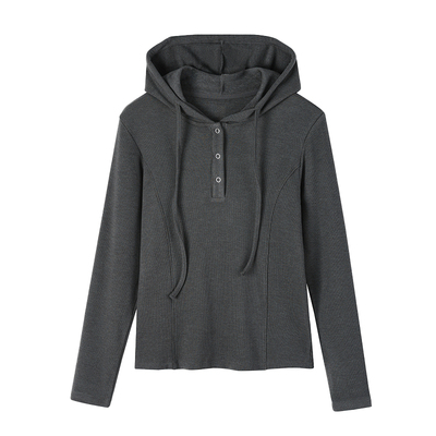 猫人加厚德绒连帽卫衣女秋冬季