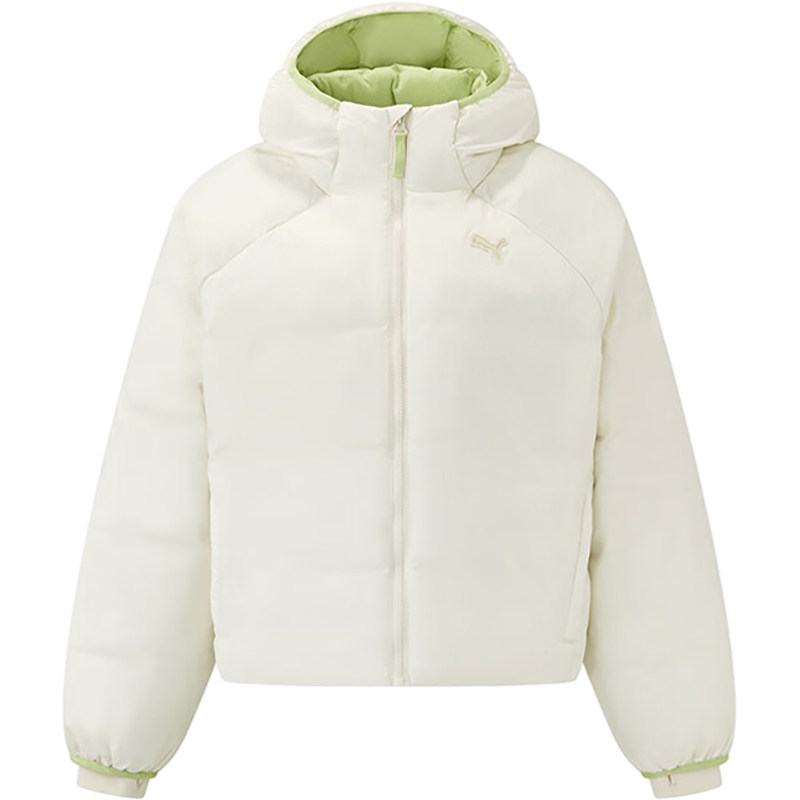 Puma/彪马正品冬季女士连帽休闲运动短款保暖耐穿棉服635731-87