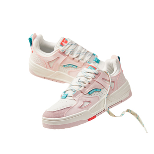 乔丹情侣同款秋冬新款白红色面包鞋厚底休闲风板鞋透气舒适运动鞋