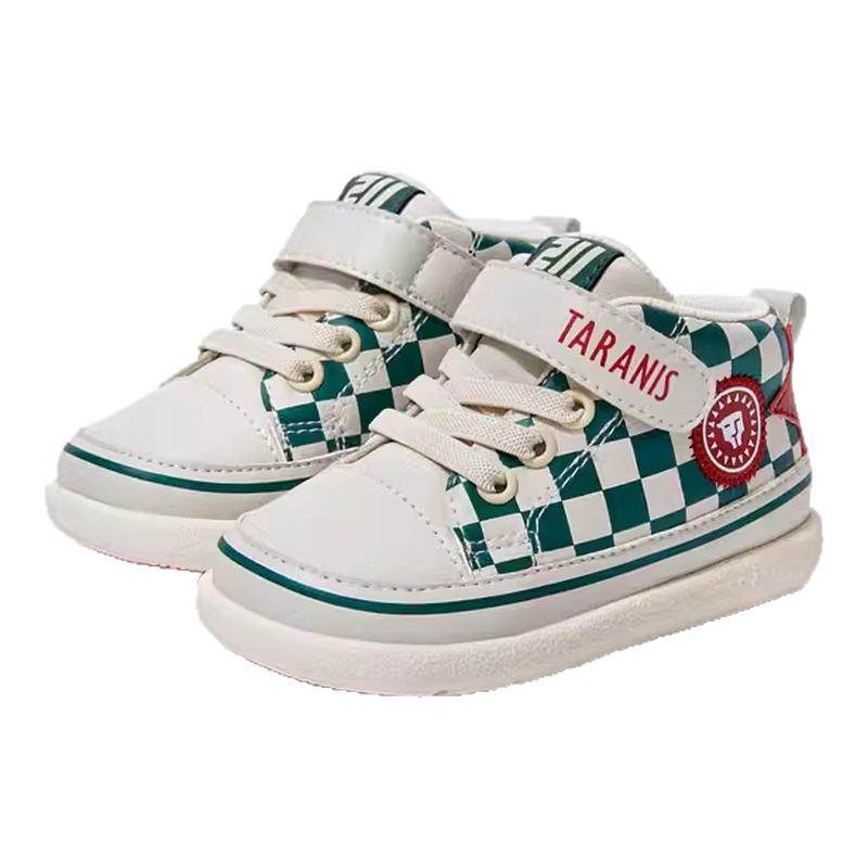 泰兰尼斯春秋男宝宝运动鞋女童学步鞋棋盘防踢软底机能鞋婴儿鞋子