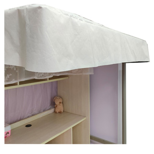 宿舍桌帘顶 学生下桌帘遮光顶床下帘防尘顶 寝室下书桌外扩架顶布