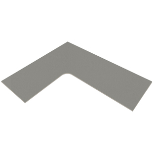 弧形桌垫纯色皮革l型防水防油污桌布办公室转角工位书桌保护垫子