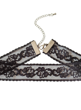 新品超仙白色蕾丝玫瑰花锁骨链