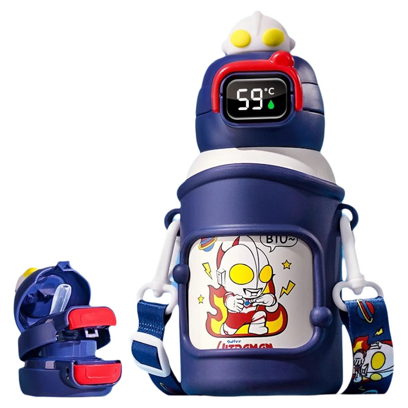 奥特曼儿童保温杯男孩上学专用水杯2024新款小学生宝宝幼儿园杯子