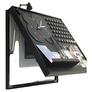 电表箱装饰画2025新款配电箱装饰画带钟表磁吸电箱遮挡盖板免打孔