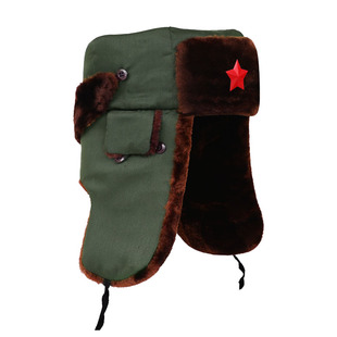 雷锋帽男冬季保安执勤军棉帽子新款冬男士劳保东北防寒冷库专用帽