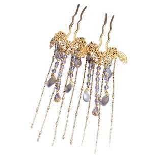 气质汉服发簪子古装发饰女头饰古风发插流苏发钗优雅装步摇配饰品