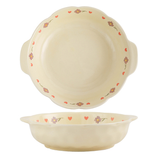 奶油风酸菜鱼大盆碗陶瓷大号双耳碗家用2026新款水煮鱼毛血旺汤碗