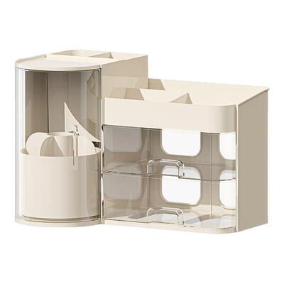 【旋转收纳】化妆品收纳盒高级感