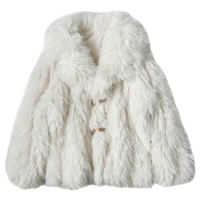 语飒宽松仿毛皮中长款厚皮草保暖