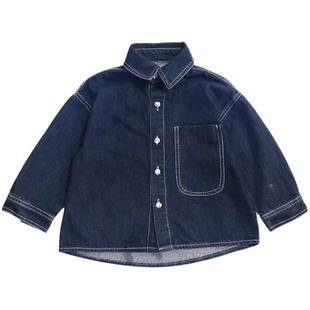 拉波米男女童牛仔外套童装春秋新款韩版炸街上衣潮帅气时髦外套