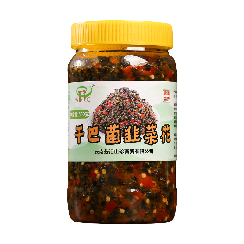 当季新货干巴菌韭菜花云南特产韭腌制/榨菜/泡菜