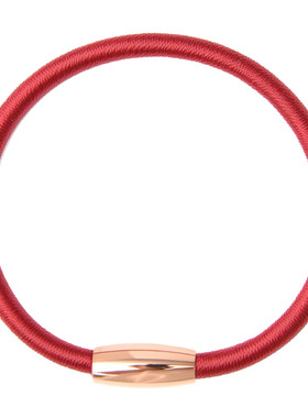 女士朱砂软管手镯本命年红手绳
