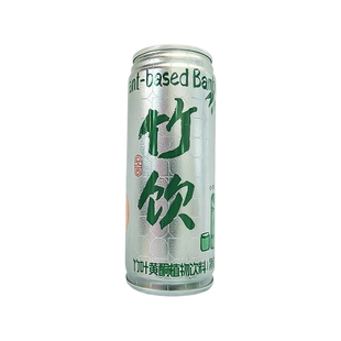 个个健竹饮凉茶竹叶黄酮无糖植物饮料240ml罐装安吉特产东方饮品