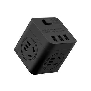 海锚魔方插座带USB多功能转换器插排扩展器多插位多孔位方块插头