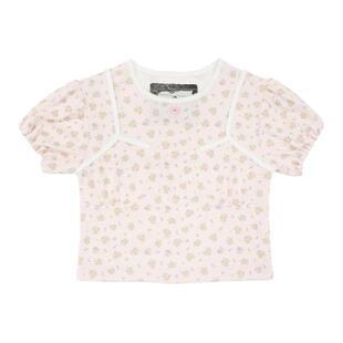 【欧阳娜娜同款】JennyFax印花修身套装碎花针织上衣撞色上衣半裙