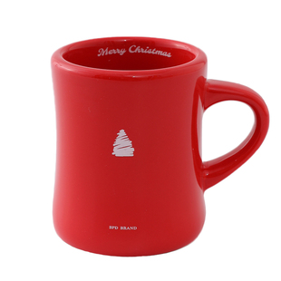 BENPANDA熊猫本 品牌红色马克杯圣诞高颜值氛围炻瓷杯咖啡杯