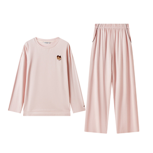 TeenieWeenie小熊情侣纯棉睡衣2025新款春夏季休闲圆领家居服套装