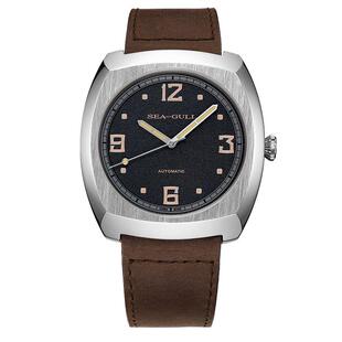 新款正品海鸥手表男士酒桶纤薄夜光全自动机械表男表国之重器6079