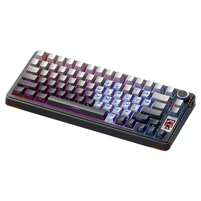 aula狼蛛S75pro无线三模客制化机械键盘办公fps电竞游戏无畏契约