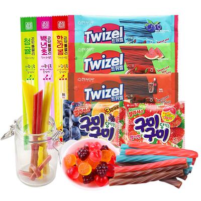 【自营】韩国进口YEM长条软糖超酸夹心酸爆酸清新果味酸甜twizel