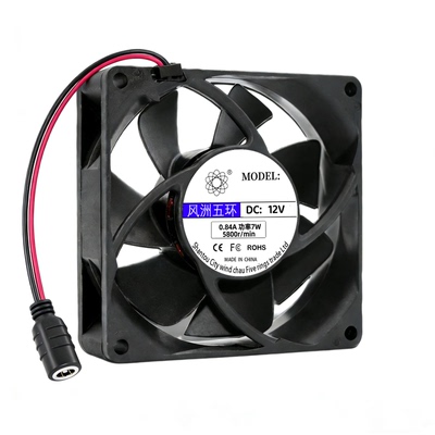 双滚珠8CM静音大风量散热风扇