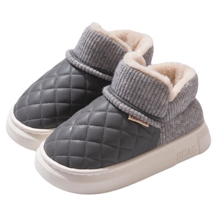防水棉鞋男款冬季2025新款加绒加厚底包跟保暖抗菌男士棉拖鞋外穿