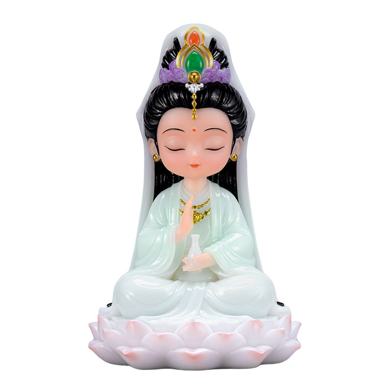 萌物传奇Q版观音观世音菩萨佛像装饰摆件