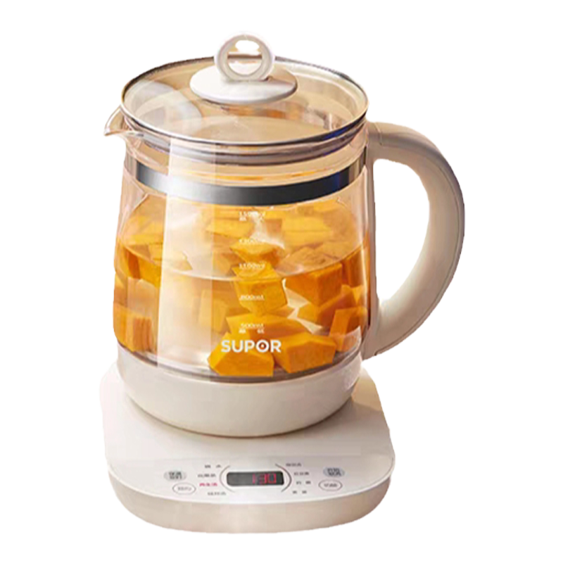 苏泊尔养生壶办公室小型煮茶壶全自动玻璃煮茶器家用多功能烧水壶