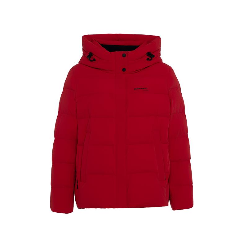 雪伦女士氛围感短款羽绒服连帽可拆卸内领冬季新品24308