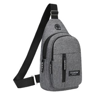多功能骑行包胸包男士斜挎包休闲牛津布单肩小背包时尚潮流胸前包