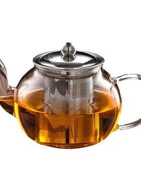 泡茶壶高硼硅玻璃不锈钢内胆耐热