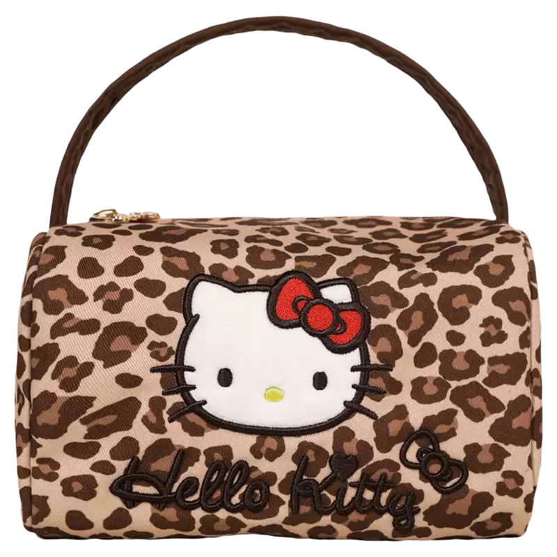 三丽鸥正版Hellokitty豹纹化妆包