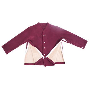 全开式picc置管衣服秋冬针灸理疗血透衣服骨折专用衣服病人家居服