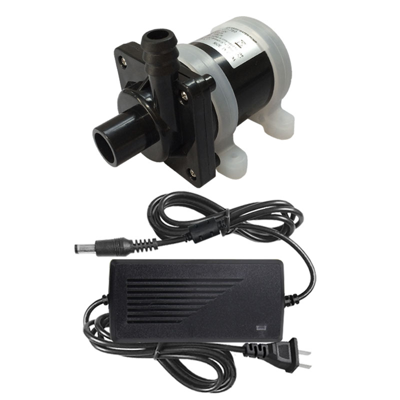 12V24V新款无刷太阳能直流小水泵循环泵潜水陆用泵静音高扬程7米
