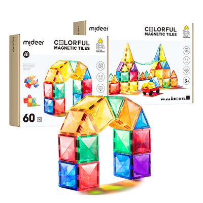 mideer弥鹿磁力片彩窗磁铁积木