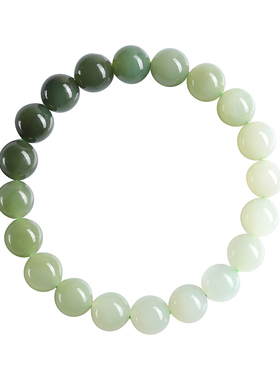 若慕高端和田玉渐变手串送女友