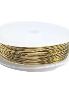 金色不锈钢丝diy串珠配件项链手链引线珠宝饰品全新钢丝2/10m