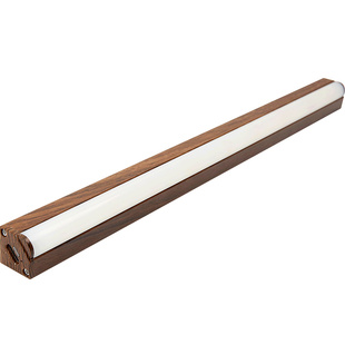 led灯带自粘感应无线胡桃木色衣柜展示柜门楣灯条磁吸充电橱柜灯