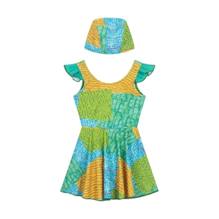 【会员福利】马拉丁童装儿童泳装女童夏装印花清爽背心裙泳衣泳裙